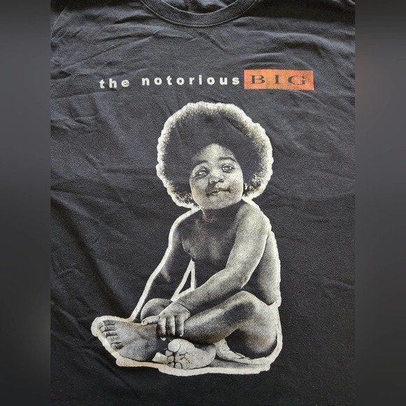 Notorious BIG Biggie Biggie Smalls Black Men's 3XL‎ Short Sleeve T-shirt - Picture 2 of 5